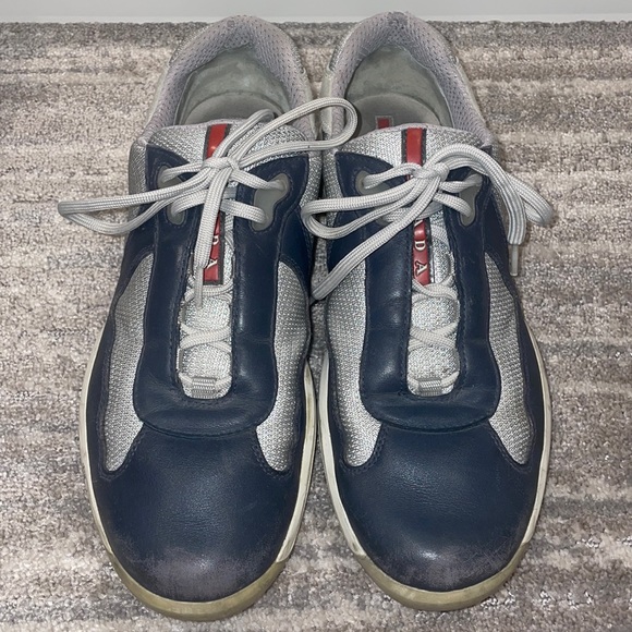 Prada mens navy sneakers - Picture 1 of 12